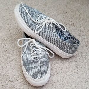 Chevron Patterned Black and White Vans